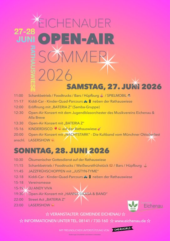 Eichenauer Open-Air Sommer 28.06.26